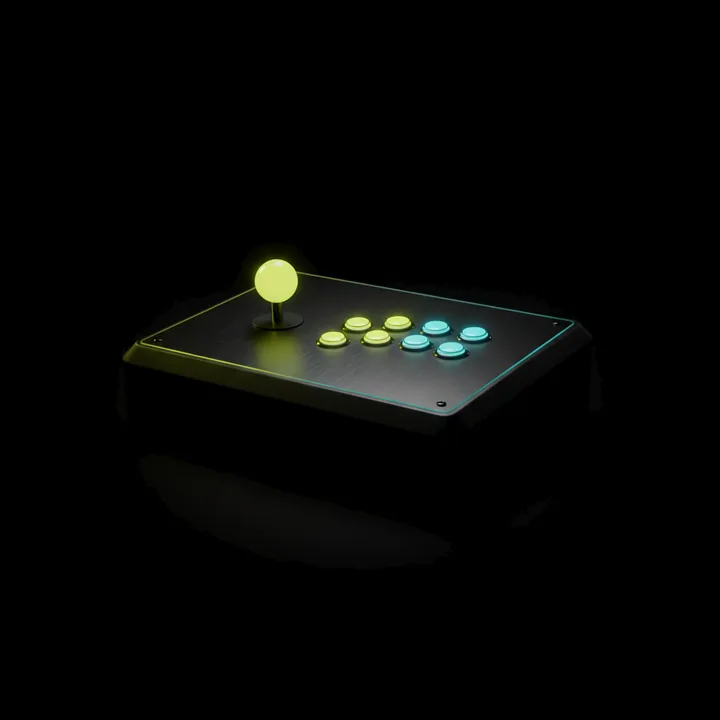 An arcade stick